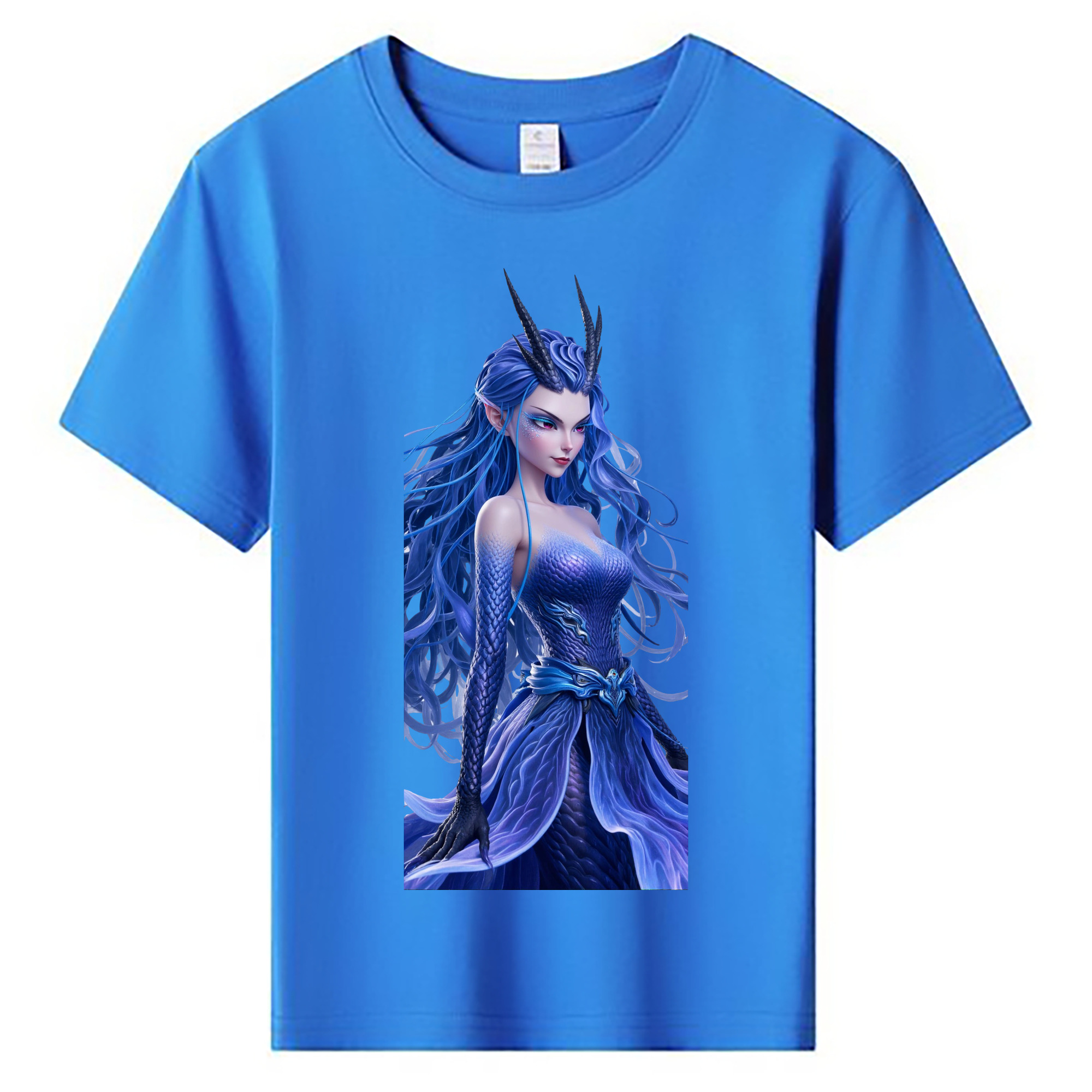 （画像用） Ne Zha 2 ナタ 魔童の大暴れ 綿100％キッズTシャツ（フロントプリント）
